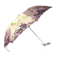 天堂牌380E鸟语花香三折晴雨伞(粉)