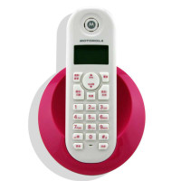 摩托罗拉(MOTOROLA)C601C2.4G数字单无绳电话机(粉色)