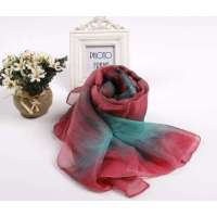 SKT限量款丝巾ZP01(绿/红)