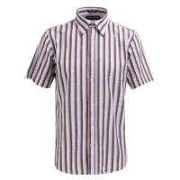 占姆士/JAMESEARL男士纯棉短袖衬衫M21X90025浅灰(165/39)