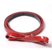 Karo Rinlan糖果蝴蝶结细长皮带B004大红色