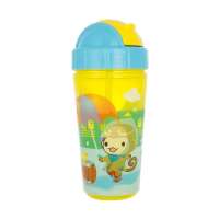 优优马骝MS107食品级PP双层吸管杯(雨天)