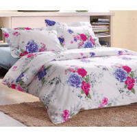 博洋家纺贡缎印花床单四件套奢华情缘1.5米床