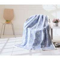 博洋家纺蓝色妖姬棉毯150*200cm夏毯棉毯