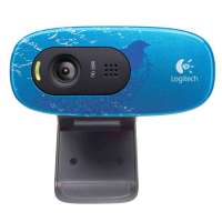 罗技高清摄像头C270(孔雀蓝)(960-000814)