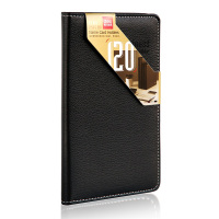 得力(deli)5791 硬皮面名片册120片 黑/棕随机