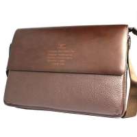 七匹狼男士肩包1A10064(红棕色)