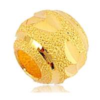 翠绿首饰千足黄金吊坠-转运珠