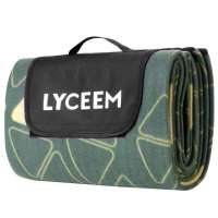 蓝橙雅绿三角野餐毯PR37699(雅绿三角)