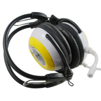 ECHOTECH(丹麦意高)头戴式折叠耳麦XC-2011(黄白色)