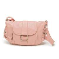 DUDU牛皮斜挎包DUD0930A(粉红)