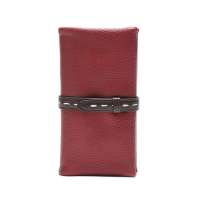 DUDU时尚简约系列牛皮长夹1103019316红色