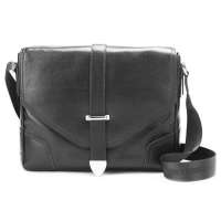 戈尔本牛皮斜挎包GBD1127A(黑)