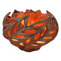 洁亿水晶盐灯树叶小圆TJ009