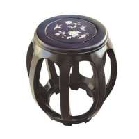 四海韵扬红木嵌螺琴凳