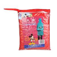 天堂牌D008儿童雨衣(红)XL号