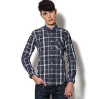 SPORTICA斯波帝卡秋冬新款100%长绒棉格纹长袖衬衫11152404(XXL)