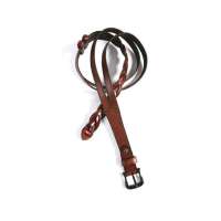 AMII艾米小牛皮双层平滑编结头皮带B3ND1081060(咖啡)