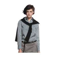 AMII艾米细格子女式衬衣C1NC4121123(咖啡/M)