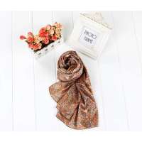 SKT印花丝巾YF1101-2(橘色)