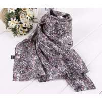 SKT印花丝巾YF1101-6(灰色)