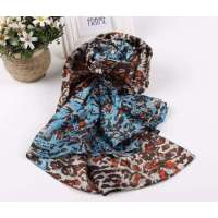 SKT印花丝巾YF1103-1(蓝色)