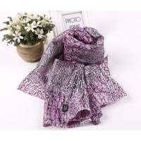 SKT印花丝巾YF1104-4(粉红)