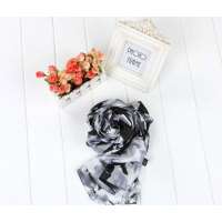 SKT印花丝巾YF1105-2(灰色)