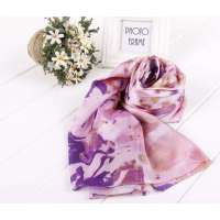 SKT印花丝巾YF1105-4(紫色)