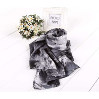 SKT印花丝巾YF1107-2(灰色)