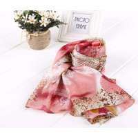 SKT印花丝巾YF1107-3(橘色)