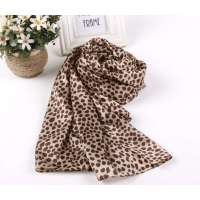 SKT印花丝巾YF1109-2(咖啡)