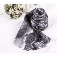 SKT印花丝巾YF1111-3(灰色)