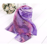 SKT印花丝巾YF1111-5(紫色)