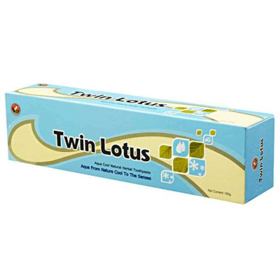 双莲(泰国Twin Lotus)天然植物冰泉固齿牙膏100G