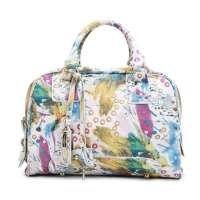 浪美达芬奇密码系PU手提斜挎包LMD11S014B(白红)