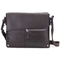 戈尔本都市新贵系列牛皮斜挎包GBD11W68A(咖啡)