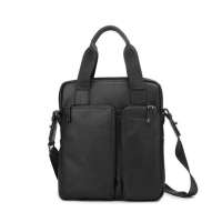 戈尔本风尚雅士系列牛皮手提/斜挎两用包GBD1130A(黑)