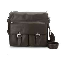 戈尔本商务领航系列牛皮斜挎包GBD1164C(咖啡)