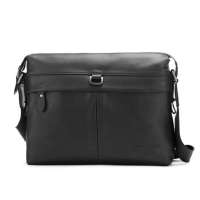 戈尔本雅致格调系列牛皮斜挎包GBD11W92A(黑)