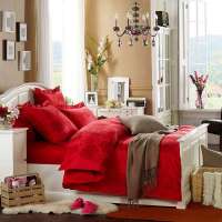 LOVO罗孚浪漫盛典仿丝棉大提花六件套220*240