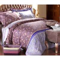 乐加贡缎印花卢浮魅影四件套1.5米床