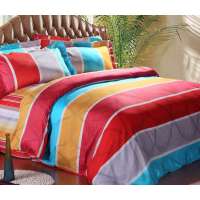 乐加贡缎印花舞动时尚四件套1.8米床