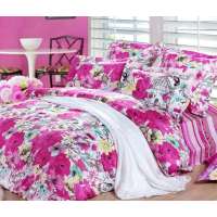 乐加活性印花幸福舞动四件套1.5米床