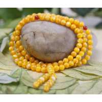 悦人天然金砗磲佛珠项链6MM