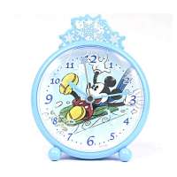 迪士尼闹钟DF0138A米奇雪花蓝色