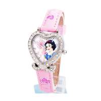 迪士尼手表71809心形卡通儿童学生镶钻夜光表