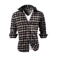 佐丹奴男装苏格兰格子法兰绒衬衫010415010013201(黑白花纱格/小码)