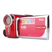 TCL数码摄像机D739HD(红色)