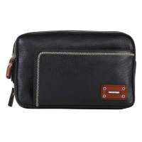 米莱恩MILRY头层牛皮摔纹时尚手包H0015-1(黑)